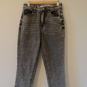 black/gray pacsun mom jeans